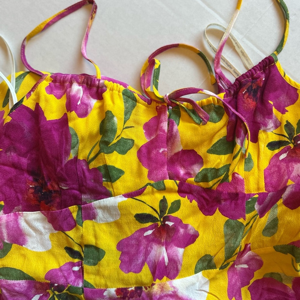 Favorite Daughter The One That Got Away Floral Keyhole Maxi Dress Size 6 - Picture 9 of 11